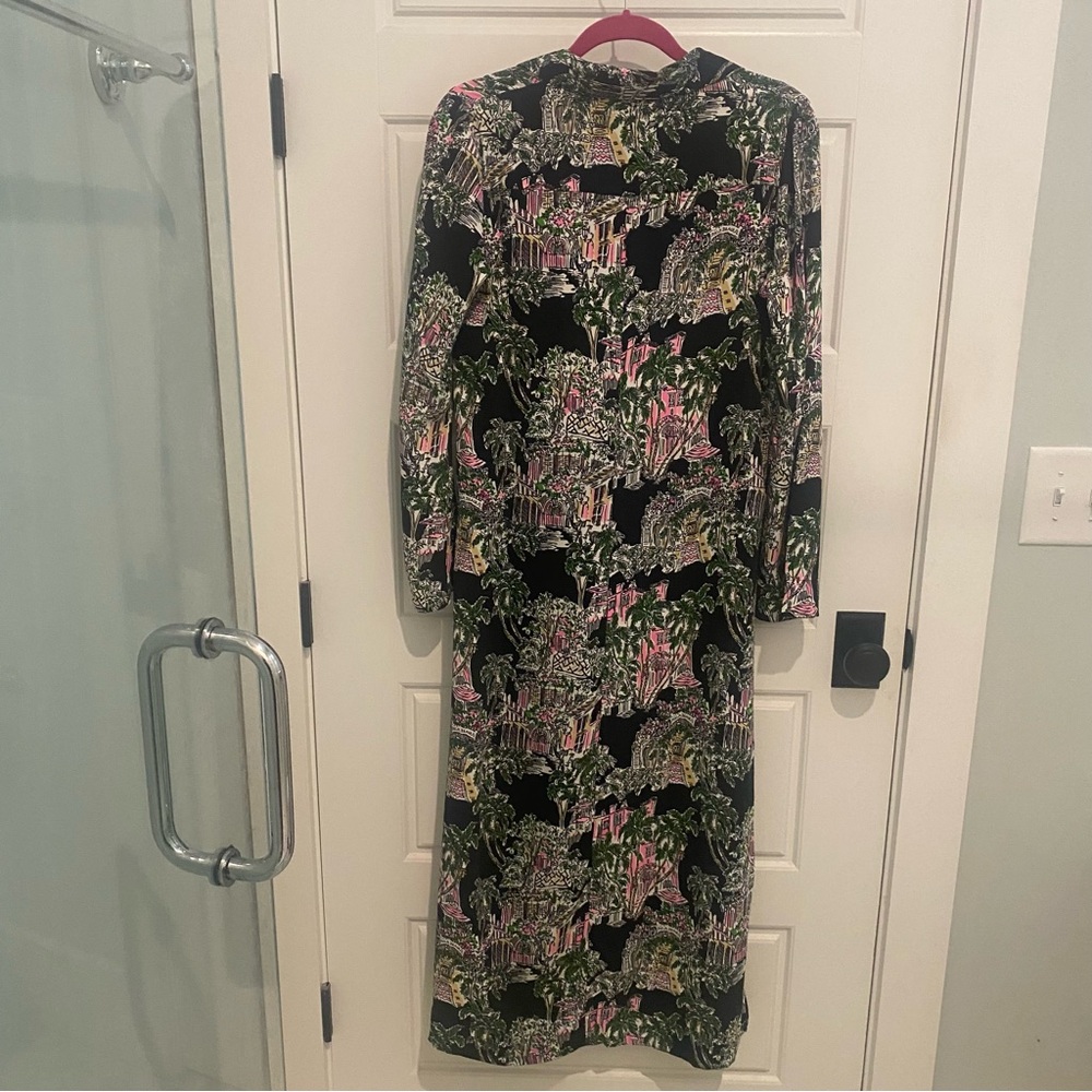 Lilly Pulitzer Simona Dress in Palm Beach Onyx Anniversary Toile - Picture 5 of 9